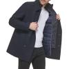 imageKenneth Cole Mens Double Breasted Bib PeacoatPea Coat Charcoal