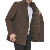 imageKenneth Cole Mens Double Breasted Bib PeacoatPea Coat Medium Brown