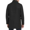 imageKenneth Cole Mens Double Breasted Bib PeacoatWater Resistant Black