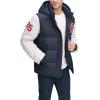 imageTommy Hilfiger Mens Hooded Puffer Jacket Standard and Big ampamp TallNavy