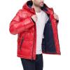imageTommy Hilfiger Mens Hooded Puffer Jacket Standard and Big ampamp TallNew Pearlized Red