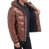 imageTommy Hilfiger Mens Hooded Puffer Jacket Standard and Big ampamp TallPearlized Brown