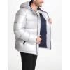 imageTommy Hilfiger Mens Hooded Puffer Jacket Standard and Big ampamp TallPearlized Grey