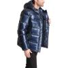 imageTommy Hilfiger Mens Hooded Puffer Jacket Standard and Big ampamp TallPearlized Navy