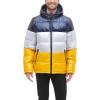 imageTommy Hilfiger Mens Hooded Puffer Jacket Standard and Big ampamp TallPearlized YellowNavy