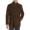 imageKenneth Cole Mens Double Breasted Bib PeacoatPea Coat Olive