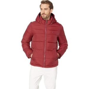 imageTommy Hilfiger Mens Hooded Puffer Jacket Standard and Big ampamp TallPearlized Red