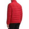 imageCalvin Klein Mens Full Zip Down Puffer CoatPackable Deep Red