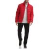 imageCalvin Klein Mens Full Zip Down Puffer CoatPackable Deep Red