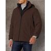 imageDOCKERS Mens Dwight Soft Shell Bib JacketDark Brown Hooded