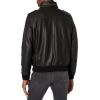 imageLevis Mens Faux Leather Aviator Bomber Jacket Regular ampamp Big ampamp Tall SizesBlackSherpa Lined