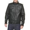 imageLevis Mens Faux Leather Aviator Bomber Jacket Regular ampamp Big ampamp Tall SizesBlackSherpa Lined