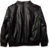 imageLevis Mens Faux Leather Aviator Bomber Jacket Regular ampamp Big ampamp Tall SizesBlackSherpa Lined