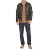 imageLevis Mens Faux Leather Aviator Bomber Jacket Regular ampamp Big ampamp Tall SizesDark BrownSherpa Lined