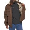 imageLevis Mens Faux Leather Aviator Bomber Jacket Regular ampamp Big ampamp Tall SizesEarthSherpa Lined