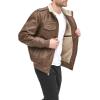 imageLevis Mens Faux Leather Aviator Bomber Jacket Regular ampamp Big ampamp Tall SizesEarthSherpa Lined