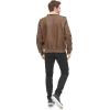 imageLevis Mens Faux Leather Aviator Bomber Jacket Regular ampamp Big ampamp Tall SizesEarthSherpa Lined