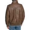 imageLevis Mens Faux Leather Aviator Bomber Jacket Regular ampamp Big ampamp Tall SizesLight Brown BisonSherpa Lined