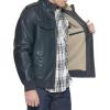 imageLevis Mens Faux Leather Aviator Bomber Jacket Regular ampamp Big ampamp Tall SizesNavySherpa Lined