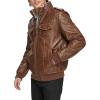 imageLevis Mens Faux Leather Aviator Bomber Jacket Regular ampamp Big ampamp Tall SizesSaddleSherpa Lined