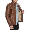 imageLevis Mens Faux Leather Aviator Bomber Jacket Regular ampamp Big ampamp Tall SizesSaddleSherpa Lined