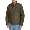 imageLevis Mens Washed Cotton Military Jacket Regular ampamp Big ampamp Tall SizesOlive Filled