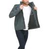 imageLevis Mens Washed Cotton Military Jacket Regular ampamp Big ampamp Tall SizesWashed Indigo Unfilled