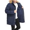 imageTommy Hilfiger Mens Arctic Cloth Heavyweight Performance Parka Down Alternative Outerwear CoatNavy