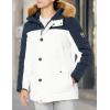 imageTommy Hilfiger Mens Arctic Cloth Heavyweight Performance Parka Down Alternative Outerwear CoatNavy Twill