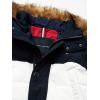 imageTommy Hilfiger Mens Arctic Cloth Heavyweight Performance Parka Down Alternative Outerwear CoatNavyWhiteRed