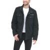 imageLevis Mens Washed Cotton Military Jacket Regular ampamp Big ampamp Tall SizesBlack Unfilled