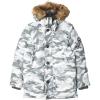 imageTommy Hilfiger Mens Arctic Cloth Heavyweight Performance Parka Down Alternative Outerwear CoatWhite Camouflage