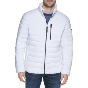 imageCalvin Klein Mens Full Zip Down Puffer CoatPackable White