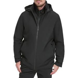 imageDOCKERS Mens Dwight Soft Shell Bib JacketBlack Hooded