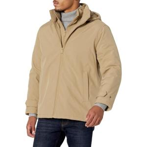 imageDOCKERS Mens Dwight Soft Shell Bib JacketHarvest Gold Hooded