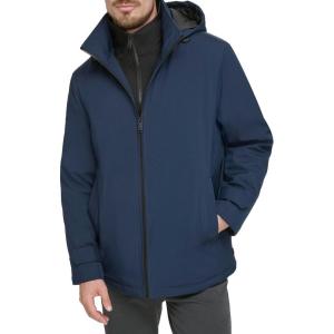 imageDOCKERS Mens Dwight Soft Shell Bib JacketNavy Hooded