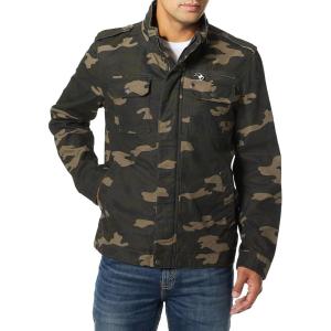 imageLevis Mens Washed Cotton Military Jacket Regular ampamp Big ampamp Tall SizesCamo Unfilled