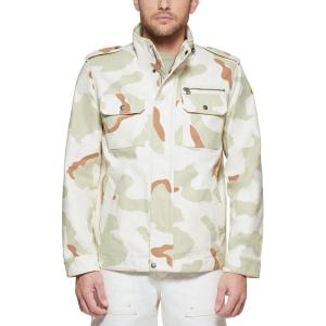 imageLevis Mens Washed Cotton Military Jacket Regular ampamp Big ampamp Tall SizesDesert Camo Unfilled