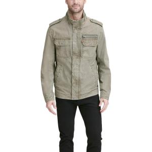 imageLevis Mens Washed Cotton Military Jacket Regular ampamp Big ampamp Tall SizesLight Olive Unfilled