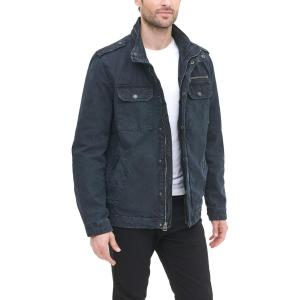 imageLevis Mens Washed Cotton Military Jacket Regular ampamp Big ampamp Tall SizesNavy Filled