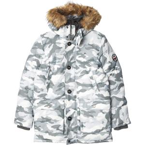 imageTommy Hilfiger Mens Arctic Cloth Heavyweight Performance Parka Down Alternative Outerwear CoatWhite Camouflage