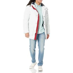 imageTommy Hilfiger Mens Arctic Cloth Heavyweight Performance Parka Down Alternative Outerwear CoatWhite Tech