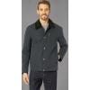 imageCole Haan Mens Legacy City Rain Padded Barn Jacket with Corduroy CollarNavy