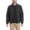 imageDockers Mens Diamon Quilted Cotton OpenBottom Bomber JacketBlack