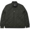 imageDockers Mens Diamon Quilted Cotton OpenBottom Bomber JacketOlive