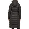 imageKenneth Cole Womens Long Puffer JacketQuilted Buckle Black