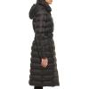 imageKenneth Cole Womens Long Puffer JacketQuilted Buckle Black