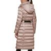 imageKenneth Cole Womens Long Puffer JacketQuilted Buckle Champagne