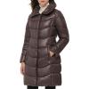 imageKenneth Cole Womens Puffer JacketFunnel Neck Chocolate