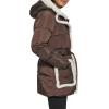 imageKenneth Cole Womens Puffer JacketSherpa Trim Dark Roast